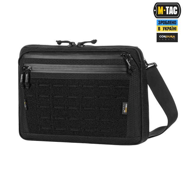 M-TAC СУМКА ADMIN BAG LARGE ELITE З ЛИПУЧКОЮ HEX BLACK