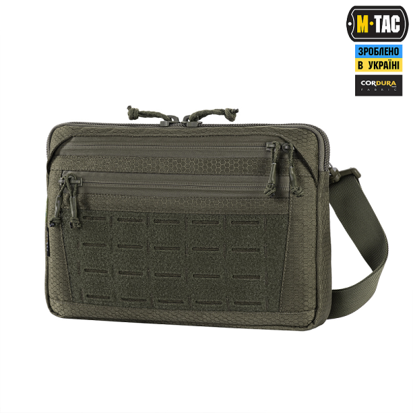 M-TAC СУМКА ADMIN BAG MEDIUM ELITE С ЛИПУЧКОЙ HEX RANGER GREEN