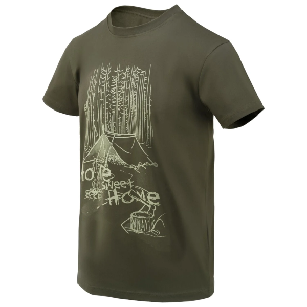 HELIKON-TEX ФУТБОЛКА HOME SWEET HOME TAIGA GREEN TS-HSH-CO-09
