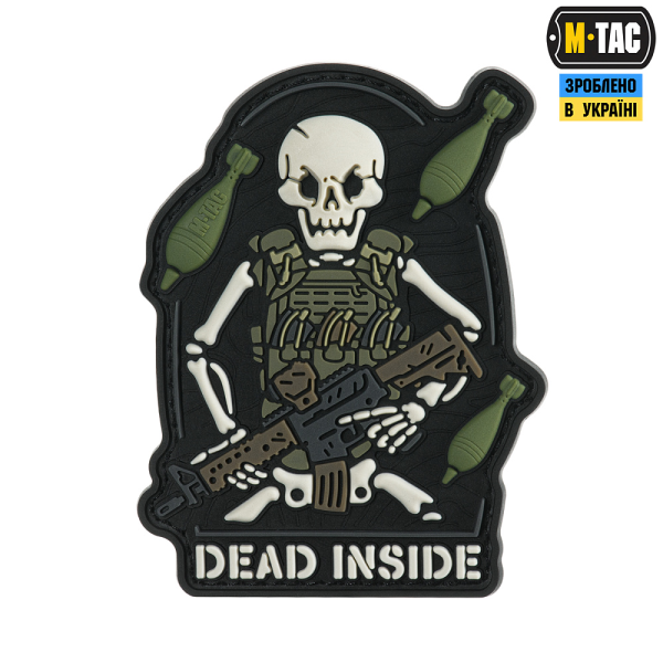 M-TAC НАШИВКА DEAD INSIDE BLACK/OLIVE