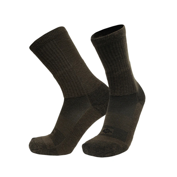 COVERT THREADS ШКАРПЕТКИ WOOL BEAST CREW COYOTE BROWN