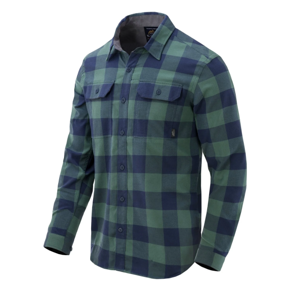 HELIKON-TEX СОРОЧКА GREYMAN NYLON MOSS GREEN CHECKERED KO-GMN-NS-PG