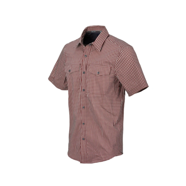 HELIKON-TEX РУБАШКА COVERT CONCEALED CARRY SHORT SLEEVE SHIRT RED CHECKERED KO-CCS-CB-C5