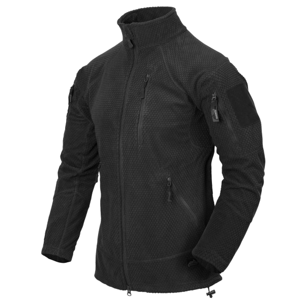 HELIKON-TEX КУРТКА ALPHA TACTICAL GRID FLEECE BLACK BL-ALT-FG-01
