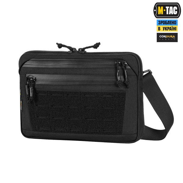M-TAC СУМКА ADMIN BAG MEDIUM ELITE З ЛИПУЧКОЮ BLACK