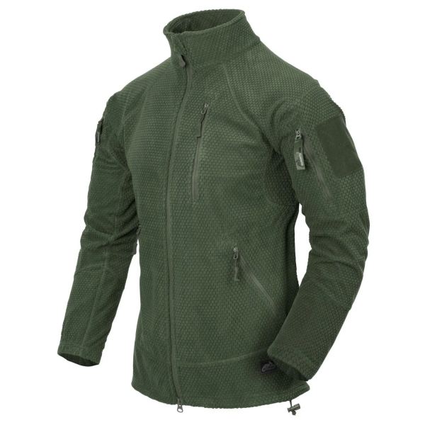 HELIKON-TEX КУРТКА ALPHA TACTICAL GRID FLEECE OLIVE GREEN BL-ALT-FG-02