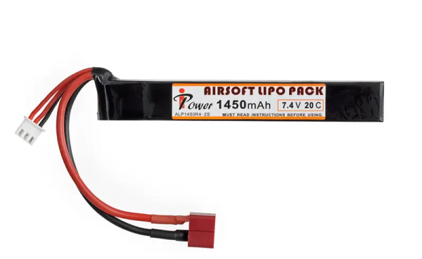 IPOWER АККУМУЛЯТОР LIPO 7.4V 1450MAH 20C STICK T-CONNECT 30153 HS2218