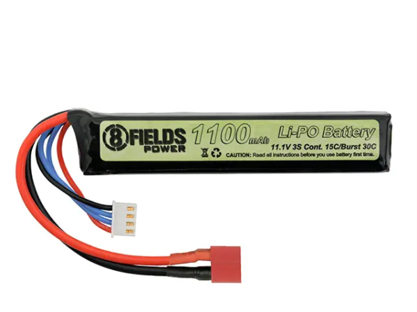 8FIELDS АККУМУЛЯТОР LIPO 11,1V 1100MAH 15/30C T-CONNECTOR 31798