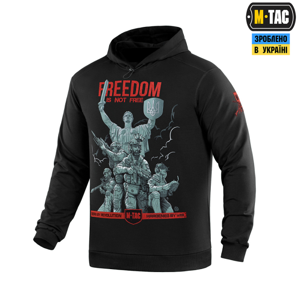 M-TAC КОФТА HOODIE FREEDOM BLACK