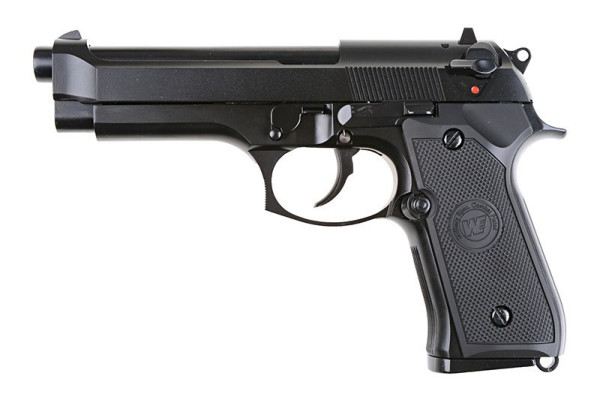 WE ПІСТОЛЕТ BERETTA M92 V.2 GBB BLACK FULL METAL HS0197