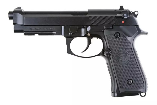WE ПІСТОЛЕТ BERETTA M9A1 V.2 GBB BLACK FULL METAL HS2655