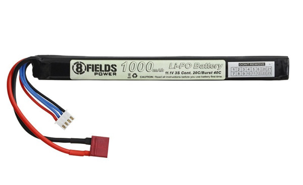 8FIELDS АККУМУЛЯТОР LIPO 11.1V 1000MAH 20/40C T-CONNECTOR HS2388