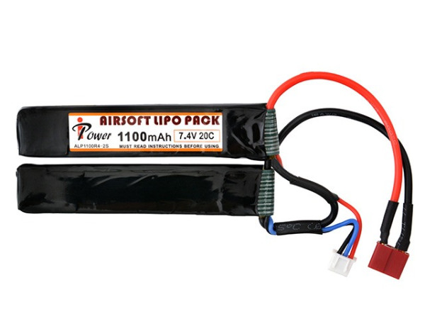 IPOWER АККУМУЛЯТОР LIPO 7.4V 1100MAH 20C T-CONNECTOR HS2342