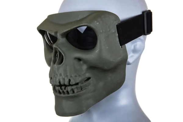 WOSPORT ЗАЩИТНАЯ МАСКА SKELETON FULL FACE OLIVE WSP-28-039810