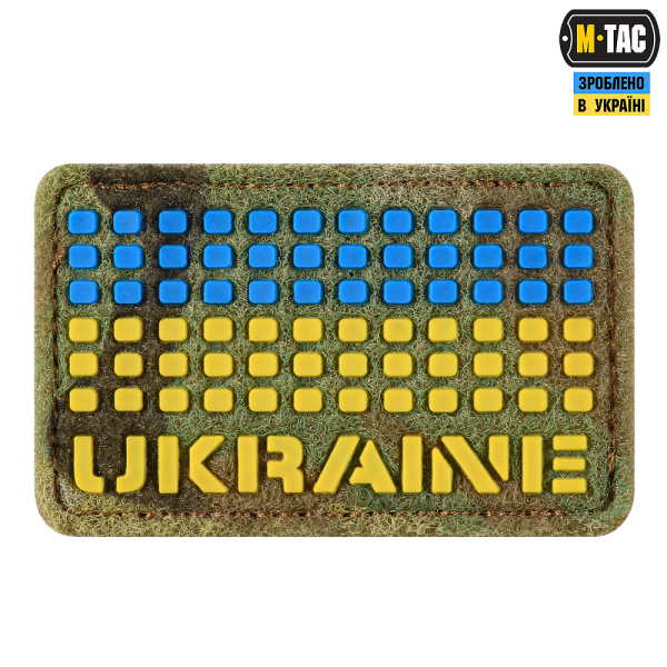 M-TAC НАШИВКА UKRAINE 50Х80 VELCRO/PVC MULTICAM