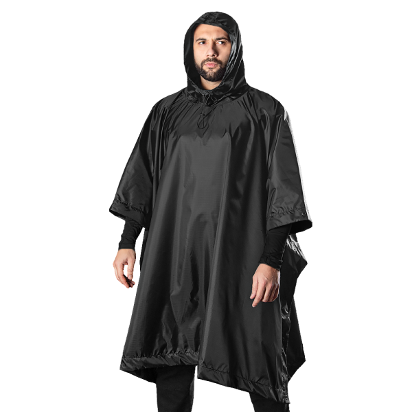 CAMO-TEC ПОНЧО PILGRIM RIP-STOP BLACK 8614