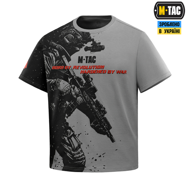 M-TAC ФУТБОЛКА WARRIOR OVERSIZE LIGHT GREY