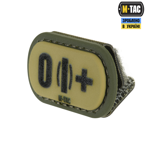 M-TAC MOLLE PATCH ГРУПА КРОВІ O (I) + PVC RANGER GREEN