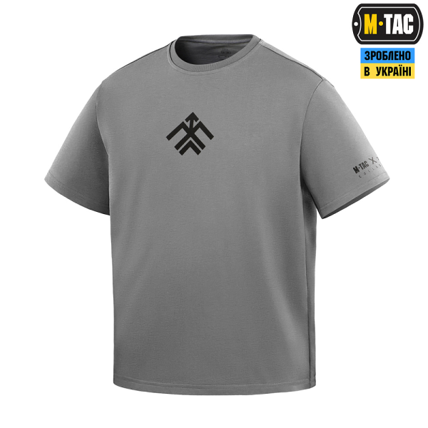 M-TAC ФУТБОЛКА ХАРТІЯ LIGHT GREY