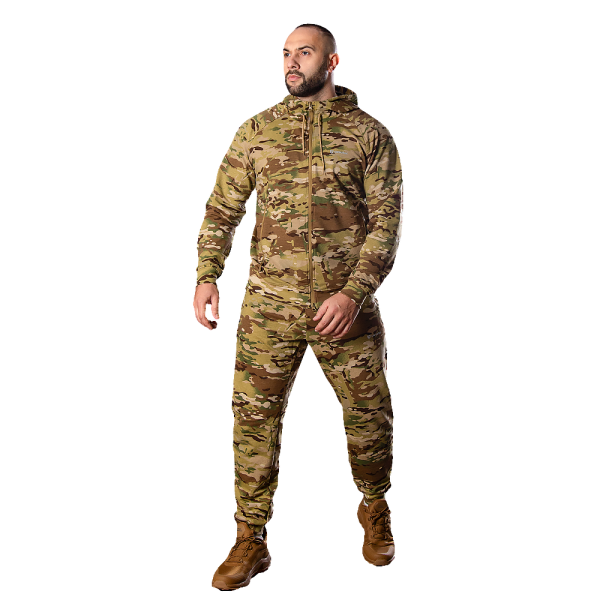 CAMO-TEC СПОРТИВНИЙ КОСТЮМ FITPRO ZIP MULTICAM 8574