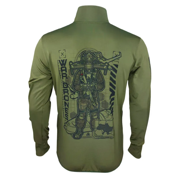 KRAMATAN TACTICAL DESIGN КОФТА БЕЗ КАПЮШОНА WAR DRONES OLIVE