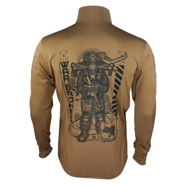 KRAMATAN TACTICAL DESIGN КОФТА БЕЗ КАПЮШОНА WAR DRONES COYOTE