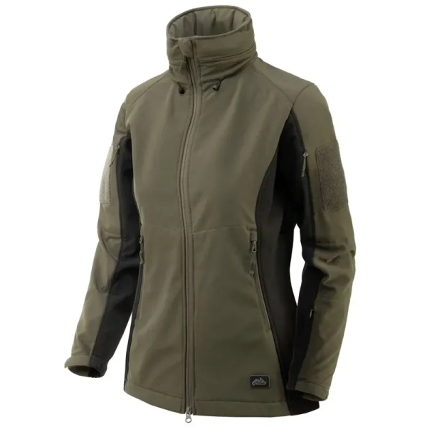 HELIKON-TEX ЖЕНСКАЯ КУРТКА HELIKON GUNFIGHTER SOFTSHELL TAIGA GREEN KU-GUW-FM-0901A