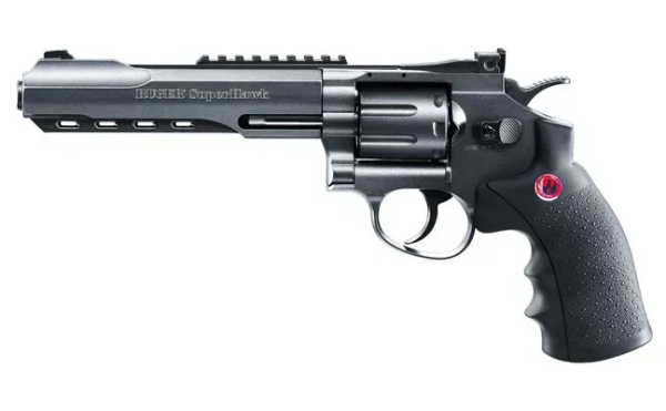 UMAREX СТРАЙКБОЛЬНЫЙ РЕВОЛЬВЕР RUGER SUPERHAWK 6 CO2 BLACK 19000