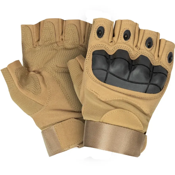 FOX OUTDOOR ПЕРЧАТКИ БЕСПАЛЫЕ С КОСТОЧКАМИ КАУЧУКОВЫЕ COYOTE 65655705