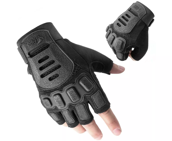 CHAMELEON ПЕРЧАТКИ БЕСПАЛЫЕ ZAG-2 HALF FINGER BLACK ZL2H-ZAG2HB