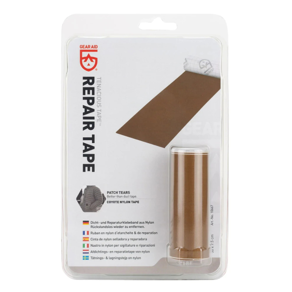 GEAR AID REPAIR TAPE OD GREEN NYLON (КЛЕЙКА ЛЕНТА ДЛЯ РЕМОНТУ ОДЯГУ ТА СПОРЯДЖЕННЯ)