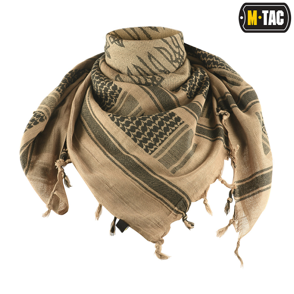 M-TAC ШАРФ ШЕМАГ С ТРИЗУБОМ COYOTE/BLACK