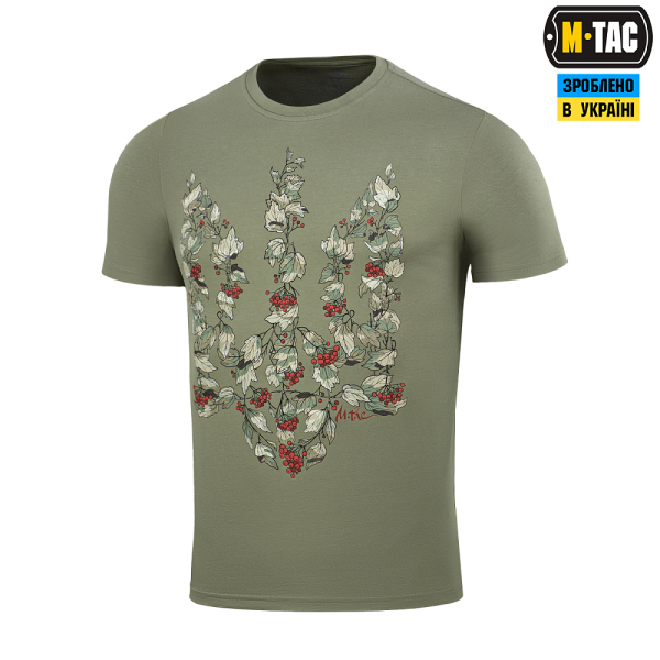 M-TAC ФУТБОЛКА ТРИЗУБ КАЛИНА CAMO LIGHT OLIVE