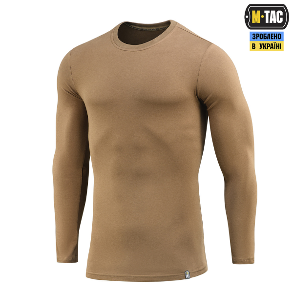 M-TAC ФУТБОЛКА ДОВГИЙ РУКАВ 93/7 COYOTE BROWN