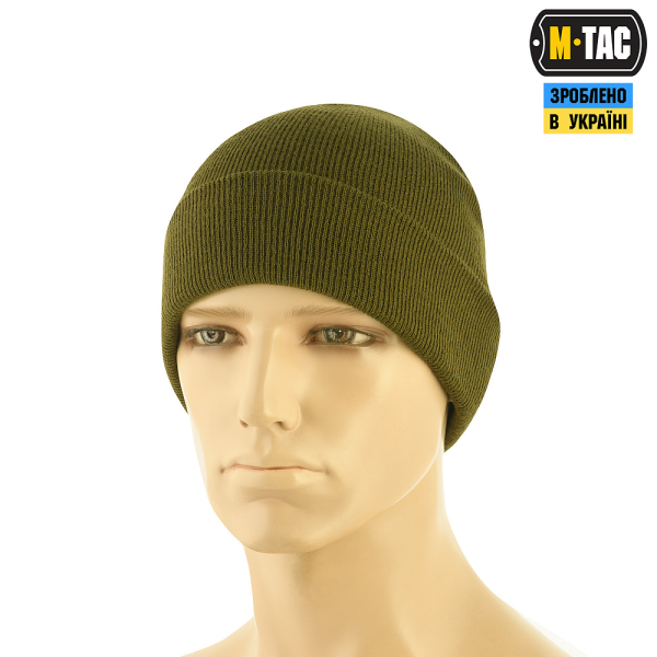 M-TAC ШАПКА ТОНКАЯ ВЯЗКА 100% АКРИЛ OLIVE