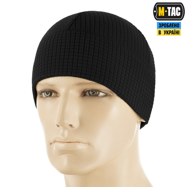 M-TAC ШАПКА-ПІДШОЛОМНИК ФЛІС РІП-СТОП BLACK