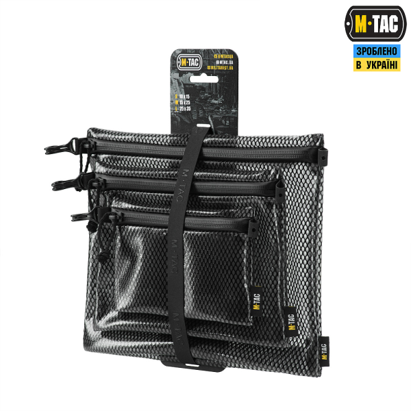M-TAC КОМПЛЕКТ ОРГАНАЙЗЕРОВ ZIP POCKET SET ELITE BLACK
