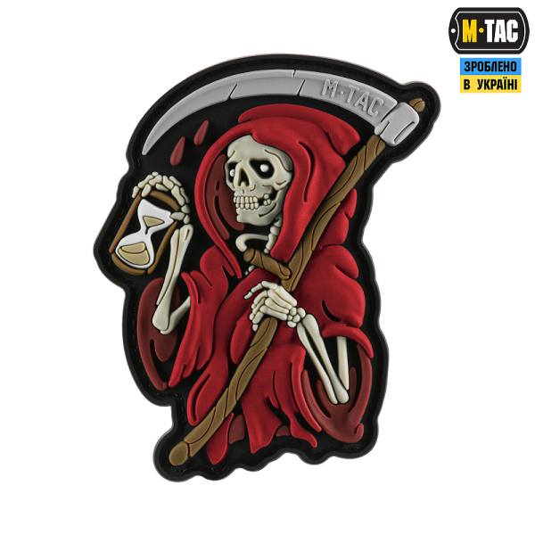 M-TAC НАШИВКА TIME PVC BLACK/RED