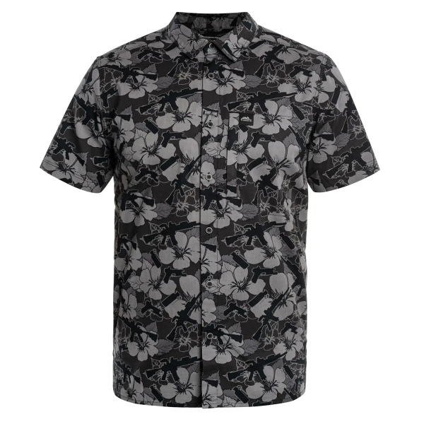 HELIKON-TEX СОРОЧКА TACTICAL HAWAIIAN SHORT SLEEVE DARK OPS KO-HAW-CB-1N
