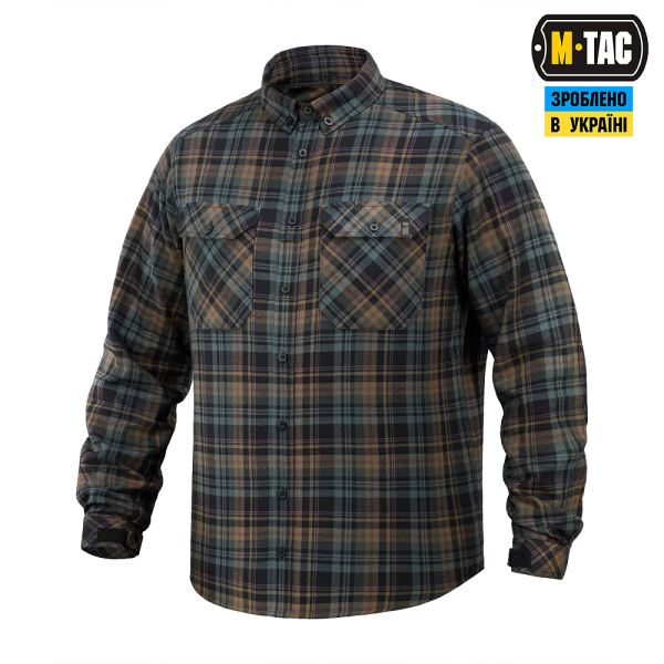 M-TAC РУБАШКА LUMBERJACK MERINO COLD WEATHER BLUE/YELLOW