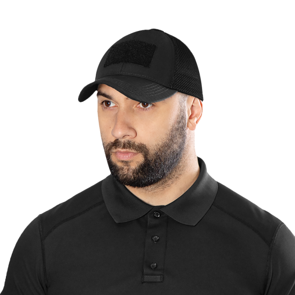 CAMO-TEC БЕЙСБОЛКА TACTIC MESH RIP-STOP STRETCH BLACK 8932
