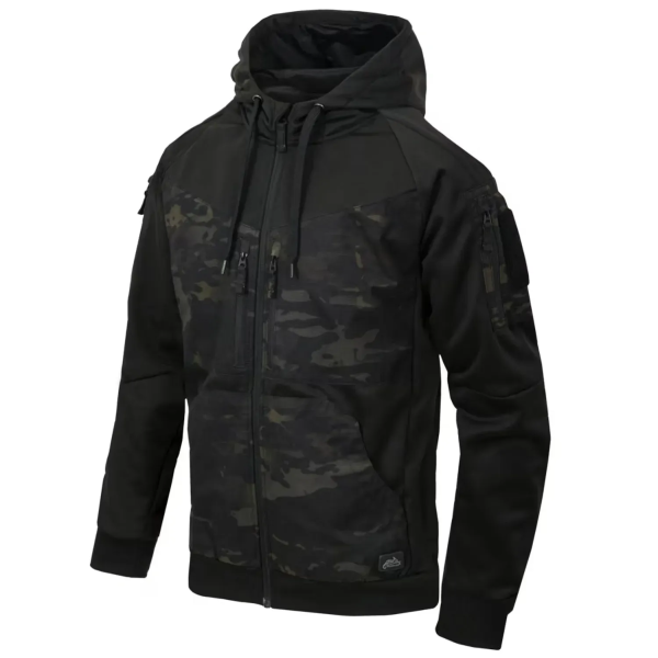 HELIKON-TEX КУРТКА ROGUE HOODIE (FULLZIP) BLACK/MULTICAM BLACK BL-RHF-PO-010CA