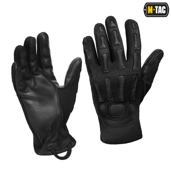 M-TAC ПЕРЧАТКИ SKELETON NOMEX BLACK