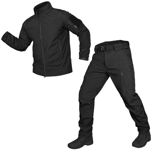 CAMO-TEC КОСТЮМ STALKER PHANTOM SOFTSHELL BLACK 7388