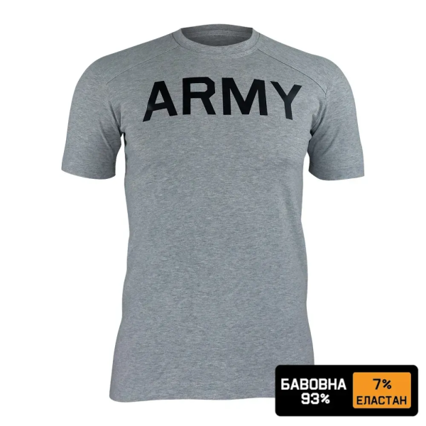 KRAMATAN TACTICAL DESIGN ФУТБОЛКА ARMY 93/7 ХЛОПОК GREY MELANGE