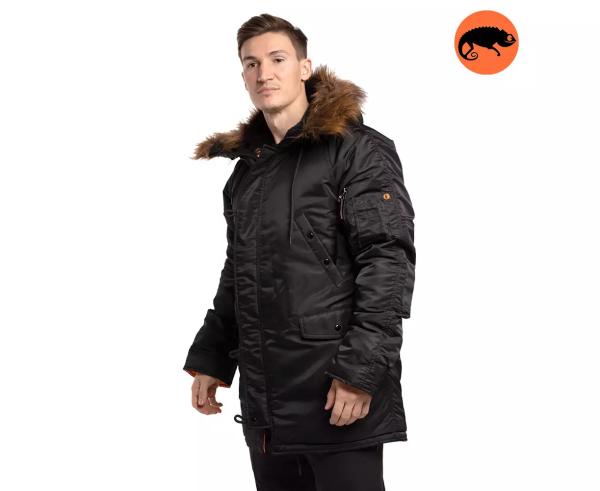 CHAMELEON КУРТКА ЗИМОВА АЛЯСКА N3B BLACK 0705-04