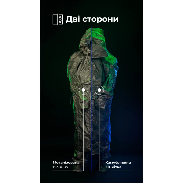 БАЛІСТИКА АНТИТЕПЛОВІЗІЙНИЙ ПОНЧО-ПЛАЩ ЧУГАЙСТЕР GEN 2 МУЛЬТИКАМ 11033010401