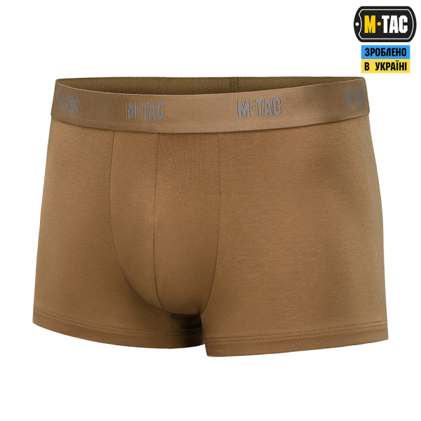 M-TAC ТРУСИ MEN COTTON STRETCH TRUNKS COYOTE BROWN