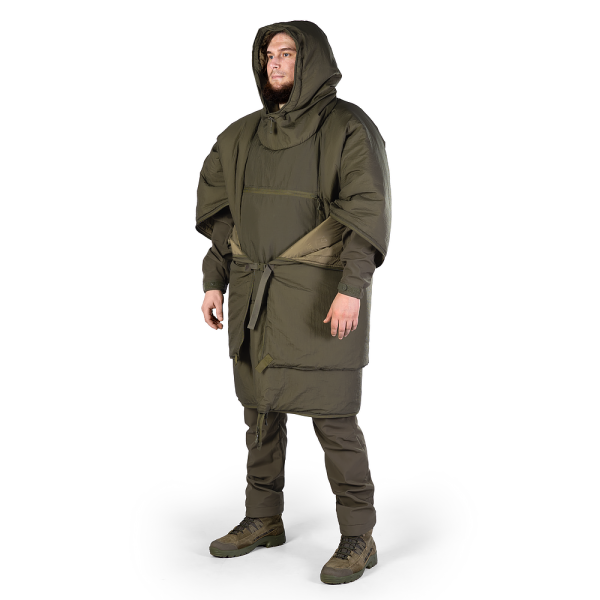 CAMO-TEC УТЕПЛЕНЕ ПОНЧО-ТРАНСФОРМЕР КІРЕЯ OLIVE 9303