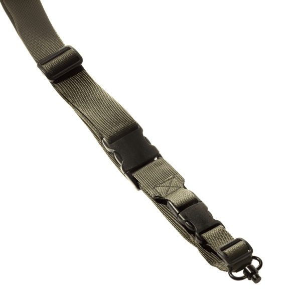 FRAG ЗБРОЙОВИЙ ТРЬОХТОЧКОВИЙ РЕМІНЬ З КАРАБІНОМ І АНТАБКОЮ QD MAX OLIVE